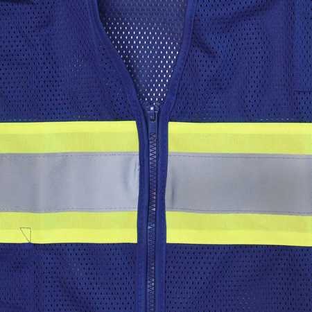 Radians Hi-Vis Econ TpO/Cl1 Two Tone Safety Vest-Blu-4X SV22-1ZBLM-4X